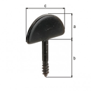 BUTEE A VISSER VOLET DROIT NOIR